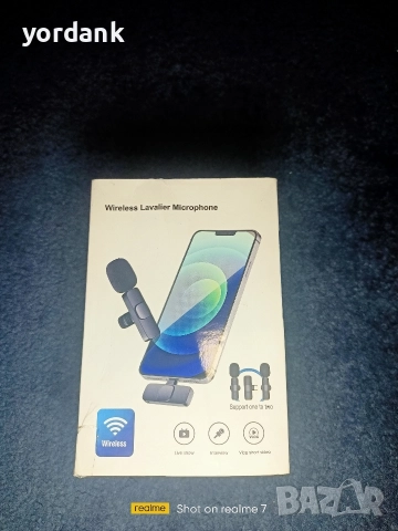 Безжичен микрофон тип брошка iPhone