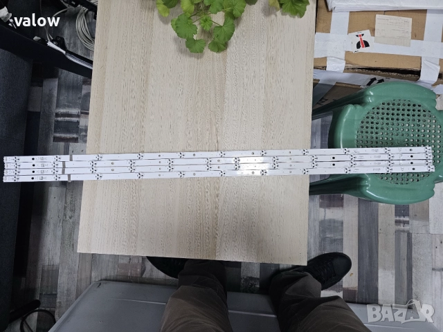 Комплект подсветка ЛЕД LED диоди лента ТВ Hitachi 55HK5300W дисплей VES550QNDH, снимка 5 - Части и Платки - 52669106