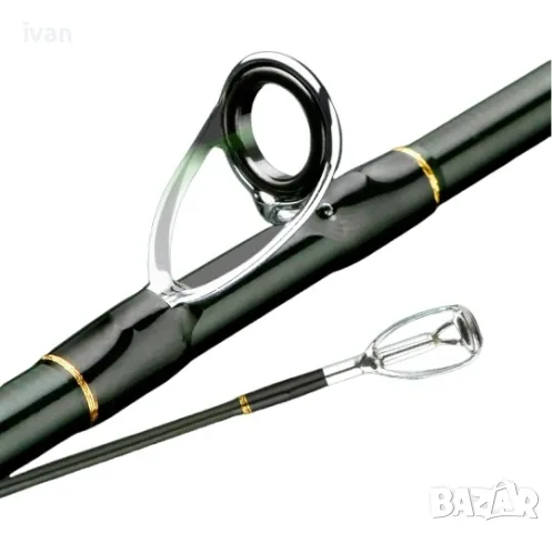 Спининг Карбонова  пръчка 2.4 метра, каст 6-27 гр. лека и удобна 127 гр. , снимка 4 - Въдици - 50412620