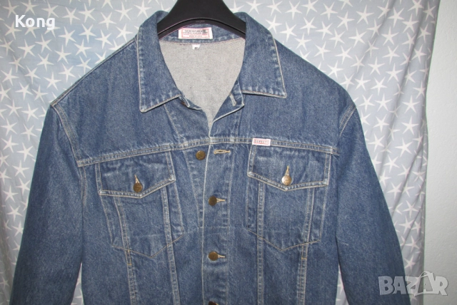 Мъжко яке Guess George Marciano Wrangler mens ranch jacket Оригинално дънково яке, снимка 4 - Якета - 52470490