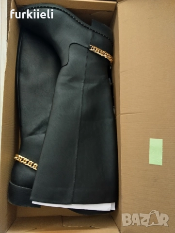 Нови дълги ботуши номер 40 стелка 26 см., снимка 2 - Дамски ботуши - 51855475