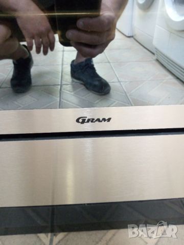 Иноксова свободно стояща печка с керамичен плот Gram 60 см широка, снимка 5 - Печки, фурни - 46196761