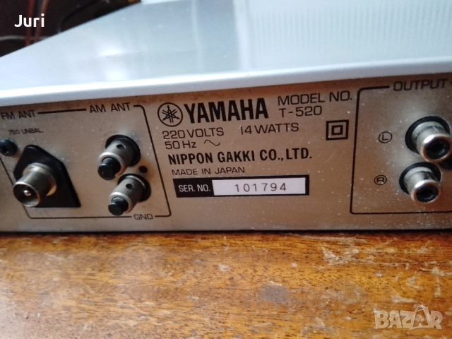 Yamaha t 520 тунер Made in Japan, снимка 5 - Ресийвъри, усилватели, смесителни пултове - 51853456