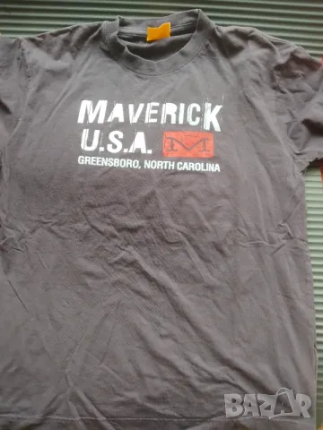 Maverick (Wrangler) USA оригинална мъжка тениска , снимка 5 - Тениски - 49668027