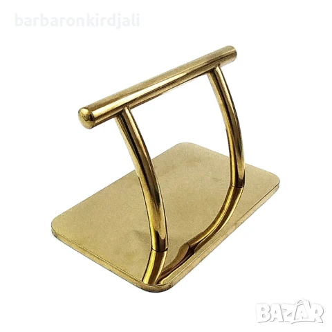 Метална поставка за крака Хром-Златисто, снимка 4 - Фризьорски столове - 51319276