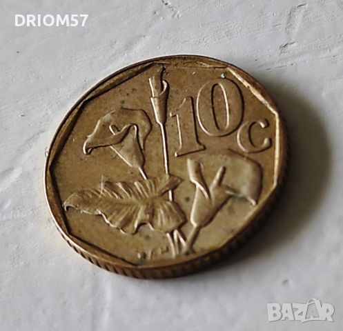 Монета Южна Африка 10 цента, 1991