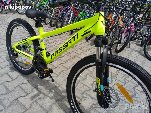 PASSATI Алуминиев велосипед 24" ALUMINIUM жълт, снимка 11 - Велосипеди - 53839198