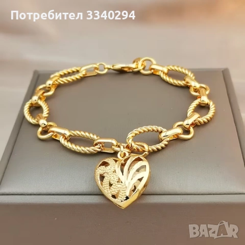 Дамска гривна от медицинска стомана със сърце