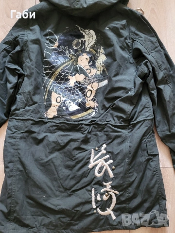 Мъжка парка с нашивки , снимка 7 - Якета - 53147080