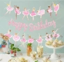 Балет Балерина Happy Birthday брокатен парти гирлянд банер украса декор рожден ден, снимка 4
