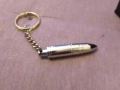 Пънчер за продупчване на пура ключодържател сувенир патронче хром нов, снимка 4