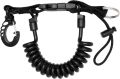 Cressi Спирален кабел с пръстен за гмуркане, черен, един размер, унисекс за възрастни