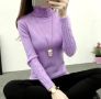 Кашмирен дамски пуловер, лилав, размер M/L, снимка 1 - Блузи с дълъг ръкав и пуловери - 45983710