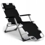 Сгъваем градински шезлонг с ватирана възглавница, регулируема облегалка , 178 см, снимка 12