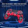 Нов Безжичен Контролер за PS4 Camo Червен Двойна Вибрация 6-оси Тъч, снимка 2