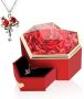 Ново Луксозно колие с вечна роза - романтичен подарък за жена майка, снимка 1 - Подаръци за жени - 45804883