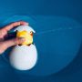 Детска забавна играчка за вана жълто пате в яйце, снимка 9