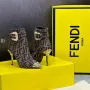 дамски комплект боти на ток, портмоне и чанта fendi , снимка 8