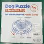RUXAN Купа за кучета за бавно хранене, играчка пъзел, синьо, снимка 10
