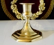 Бронзов свещник 9 см.,Art Deco , снимка 2