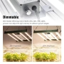 LED лампа за растеж на растения, 120W, регулируемо управление, пълен спектър, IP65, алуминий, снимка 1