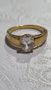 Vintage сребърен пръстен с позлата 3,62 грама , снимка 2