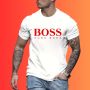 HUGO BOSS мъжки тениски в бяло , снимка 1 - Тениски - 45753844