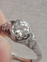 Златен пръстен 18к с Брилянт 0.8 карата(артдеко), снимка 4