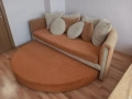 Разтегателен диван- кръгъл, снимка 1