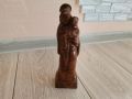 Стара дървена статуетка, снимка 1 - Антикварни и старинни предмети - 45593141