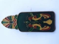 ЩИПКА ЗА ПАРИ БРОНЗ ЕМАЙЛ, снимка 1