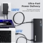 Универсална докинг станция Displaylink WAVLINK USB C с 2x HDMI и DP, снимка 6