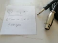 Аудиокабел 4 метра 6,35мм към XLR F, снимка 2
