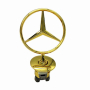 Емблема мерник за Mercedes / Мерцедес Gold, снимка 2