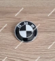 BMW емблема 74мм заден капак черно бяла, снимка 1