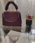 Малка дамска чанта в цвят бордо, снимка 1 - Чанти - 45060547