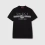 GUCCI GG Black Firenze 1921 Logo Print Relaxed Fit Мъжка Тениска size S (M), снимка 2