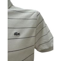 Мъжки полошърт LACOSE размер M / L бяла тениска, снимка 2 - Тениски - 45749006