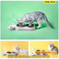 Двойна поилка и посуда за храна за котки или кучета - КОД 3636, снимка 17 - Други стоки за животни - 45075298