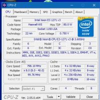 Процесор Intel Xeon E3-1271 v3 = i7-4790 еквивалент, снимка 10 - Процесори - 45497962