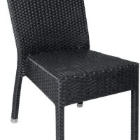 Плетени столове за закрито и открито 860X500X600 мм цвят въглед, снимка 1 - Столове - 45449952