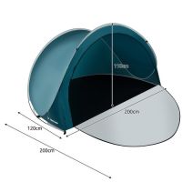 Плажна къмпинг палатка, 3-местна, автоматично отваряне, снимка 5 - Палатки - 45540303