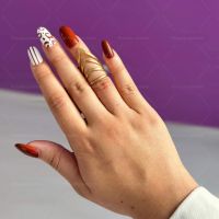 Красив дамски пръстен от неръждаема стомана с изящни извивки, снимка 4 - Пръстени - 45710012