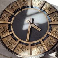 Стар стенен часовник, зодиак, снимка 2 - Антикварни и старинни предмети - 45127597