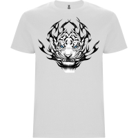 Нова мъжка тениска с Тигър в бял цвят, снимка 1 - Тениски - 44955277