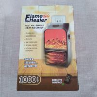 Портативна мини печка духалка с ефект пламък - Flame Heater 1000W, снимка 1 - Отоплителни печки - 45388838