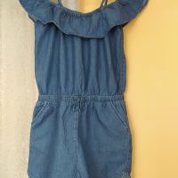 Дънков гащеризон за момиче , снимка 1 - Детски панталони и дънки - 45673523