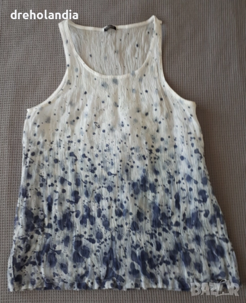 Синьо-бял топ TBS – S/M, снимка 1