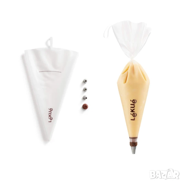 Комплект пош с 3 броя приставки Lekue, за многократна употреба, снимка 1