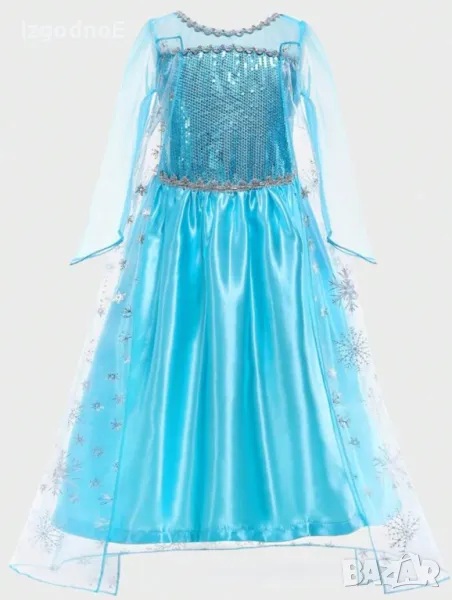 5г, 7г Карнавална рокля Елза и Ана Замръзналото кралство Frozen, снимка 1